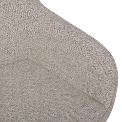 ALMA Chaise - Taupe / Noir / P: 58.0 cm x L: 58.5 cm x H: 84.0 cm