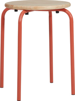 PUNTO Hocker - Orange / H: 46.0 cm