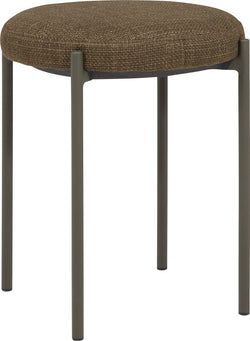 AURA Hocker Stoff - H: 45.0 cm  x D: 33 cm / Olive