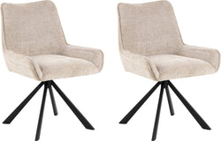 HELLA Stuhl - Beige / B: 59.0 cm x T: 56.0 cm x H: 81.0 cm