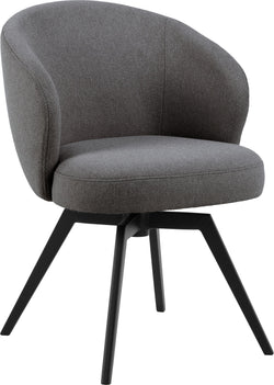 LELIA Stuhl - Grau / B: 58.0 cm x T: 60.0 cm x H: 80.0 cm