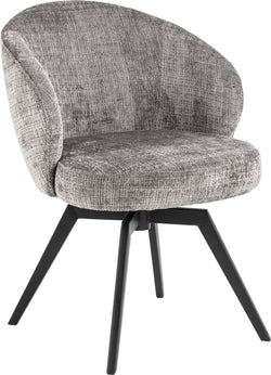 Sedia LELIA - Grigio / Nero / L: 58,0 cm x P: 60,0 cm x A: 80,0 cm