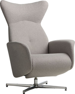 ASCAN Fauteuil relax - Gris clair / L: 76.0 cm x P: 78.0 cm x H: 114.0 cm