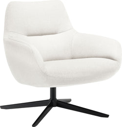 Fauteuil JARLEE - Blanc / L : 70,0 cm x P : 76,0 cm x H : 82,0 cm