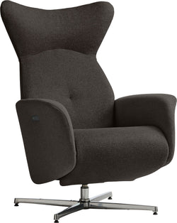 ASCAN Fauteuil relax - anthracite / L: 76.0 cm x P: 78.0 cm x H: 114.0 cm
