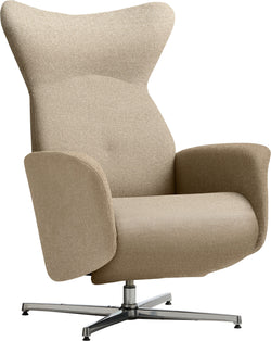 ASCAN Fauteuil relax - Beige / L: 76.0 cm x P: 78.0 cm x H: 114.0 cm