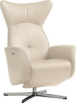 ASCAN Fauteuil relax - Blanc / L: 76.0 cm x P: 78.0 cm x H: 114.0 cm