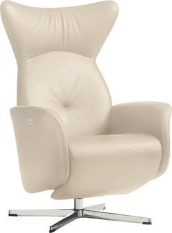 ASCAN Fauteuil relax - Blanc / L: 76.0 cm x P: 78.0 cm x H: 114.0 cm