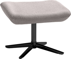 ARNOLD Hocker - Hellgrau / B: 55.0 cm x T: 37.0 cm x H: 43.0 cm