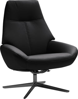 ARNOLD Hocker - Schwarz / B: 78.0 cm x T: 89.0 cm x H: 106.0 cm