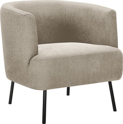 FUNK Fauteuil - Beige / L: 68.0 cm x P: 70.0 cm x H: 69.0 cm
