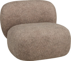 LAGOS Sessel Stoff braun - Braun / L: 86.5 cm x P: 87.5 cm x H: 68.0 cm