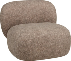 LAGOS Sessel Stoff braun - Braun / B: 86.5 cm x T: 87.5 cm x H: 68.0 cm