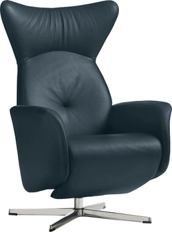 ASCAN Le Balder manuell,blau,V.chrom - Blau / B: 76.0 cm x T: 78.0 cm x H: 114.0 cm