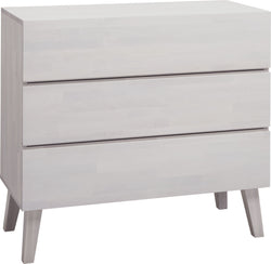 CARA Kommode - B: 100.0 cm x T: 45.0 cm x H: 90.5 cm / Weiss