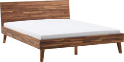 CARA Bett - Nussbaum / B: 160.0 cm x T: 200.0 cm
