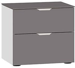 MODUL Nachttisch - Dunkelgrau / B: 45.0 cm x T: 43.0 cm x H: 42.0 cm
