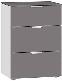 MODUL Comodino - Grigio scuro / L: 45.0 cm x P: 43.0 cm x A: 65.0 cm