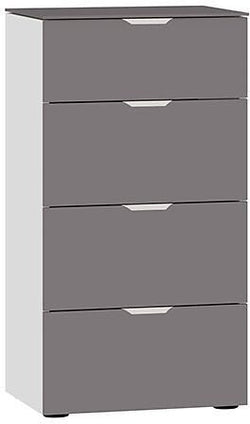 MODUL Kommode - Dunkelgrau / B: 45.0 cm x T: 43.0 cm x H: 87.0 cm
