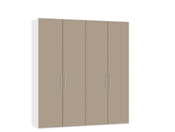 MODUL Drehtürenschrank - Nougat / B: 203.0 cm x T: 59.0 cm x H: 220.0 cm