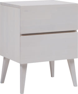 Comodino CARA - Bianco / L: 45,0 cm x P: 37,0 cm x A: 60,0 cm