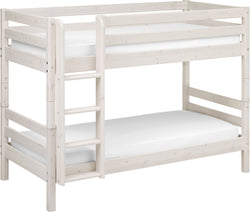 Flexa CLASSIC Letto a castello - Lavaggio bianco / L: 110.0 cm x P: 210.0 cm x A: 154.0 cm
