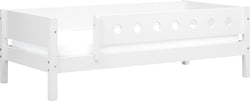 Lit simple Flexa WHITE - Blanc / L : 100,0 cm x P : 210,0 cm x H : 67,0 cm