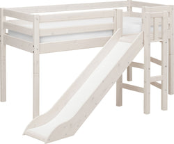 Flexa CLASSIC Halbhochbett - White Wash / B: 174.0 cm x T: 242.0 cm x H: 120.0 cm