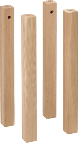 WHITE NOR Pfosten Halbhochbett Eiche - Natur / B: 5.0 cm x T: 5.0 cm x H: 54.0 cm