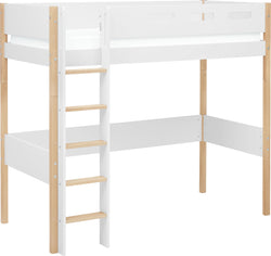 Flexa NOR Letto rialzato - Bianco / L: 109.0 cm x P: 210.0 cm x A: 185.0 cm