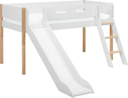 Flexa NOR Letto semirialzato - Bianco / L: 109.0 cm x P: 210.0 cm x A: 120.0 cm