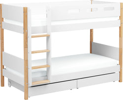 Flexa NOR Letto a castello - Bianco / L: 109.0 cm x P: 210.0 cm x A: 154.0 cm