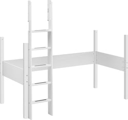 Flexa WHITE Lit surélevé - Blanc / L: 210.0 cm x P: 100.0 cm x H: 185.0 cm