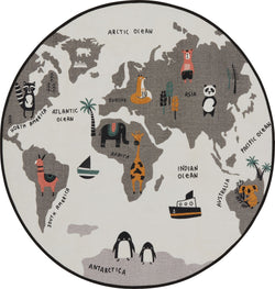 FINN Tappeto per bambini - Multicolore / Profondità: 135,0 cm