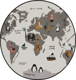 FINN Kinderteppich - Multicolor / D: 135.0 cm