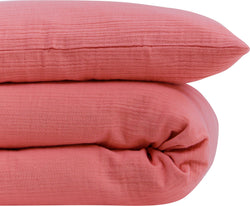 DANILO Baby Bettwäschegarnitur - Rot / B: 100.0 cm x T: 135.0 cm