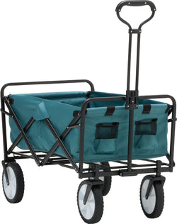 LENNY Carretto pieghevole - Verde / L: 48.0 cm x P: 89.0 cm x A: 59.0 cm