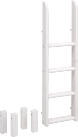 Flexa CLASSIC Scaletta diritta letto castello - Lavaggio bianco / L: 41.0 cm x P: 11.0 cm x A: 131.0 cm