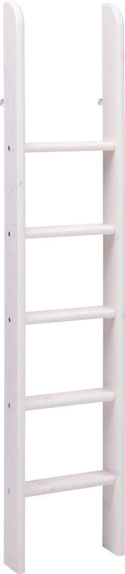 Flexa CLASSIC Échelle droite lit surélevé - White Wash / L: 41.0 cm x P: 11.0 cm x H: 185.0 cm