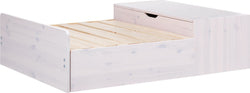Flexa CLASSIC Canapé-lit avec coffre de lit - White Wash / L: 94.5 cm x P: 118.0 cm x H: 32.0 cm