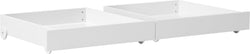 Flexa WHITE / NOR Tiroir de lit Set de 2 - Blanc / P: 97.5 cm x L: 92.0 cm x H: 19.0 cm