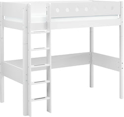 Flexa WHITE Letto rialzato - Bianco / L: 210.0 cm x P: 100.0 cm x A: 185.0 cm