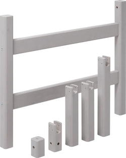 Flexa CLASSIC Montanti per letto combi - Grigio / L: 100.0 cm x P: 7.0 cm x A: 76.0 cm