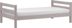 Flexa CLASSIC Einzelbett - Grau / B: 100.0 cm x T: 210.0 cm x H: 67.0 cm