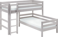 Flexa CLASSIC Combinazione di letti - Grigio / A: 143.0 cm