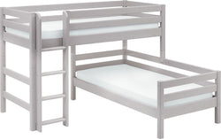 Flexa CLASSIC Bettkombination - Grau / H: 143.0 cm
