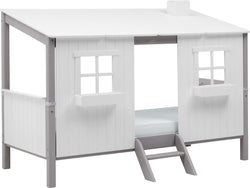 Flexa CLASSIC TREE HOUSE Ganzes Baumhaus inkl. Einzelbett - Grau / B: 129.5 cm x T: 210.0 cm x H: 154.0 cm