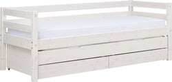 Flexa CLASSIC Kombibett - White Wash / B: 100.0 cm x T: 210.0 cm x H: 34.2 cm