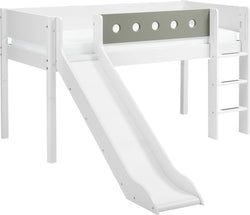 Flexa WHITE Lit mi-hauteur - Vert / L: 249.0 cm x P: 210.0 cm x H: 120.0 cm
