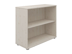 CLASSIC Regal 2 Fächer weiss - Weiss / B: 86.0 cm x T: 35.2 cm x H: 74.5 cm